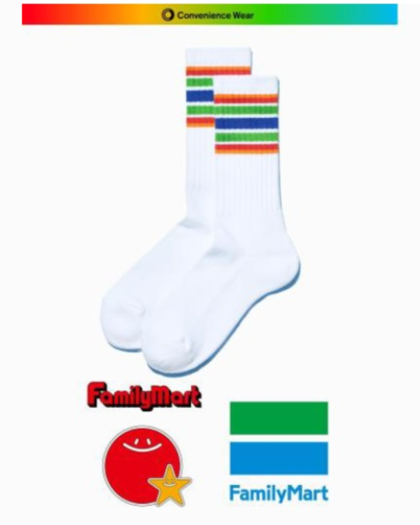 Convenience Wear - 45th Anniv.Famima Straipe Line Socks